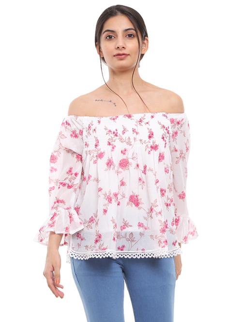 women's straight off shoulder top - 19267791 - Very Small Image - 1