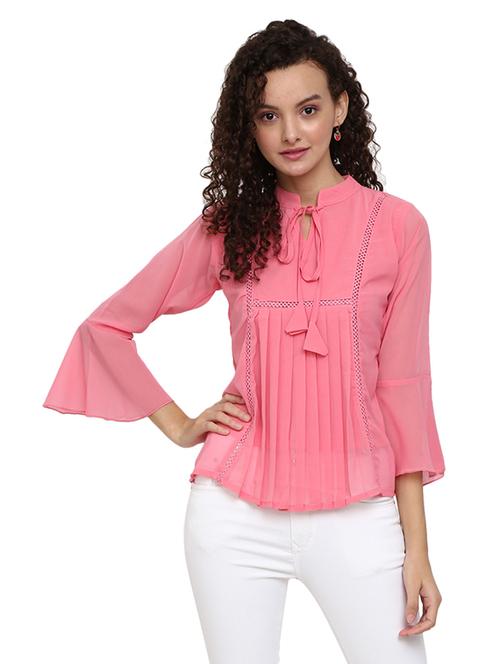pink solid regular top - 19267865 - Very Small Image - 1