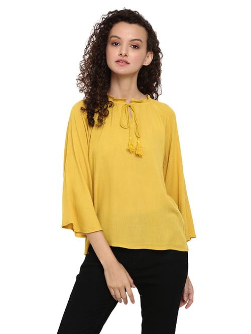 yellow solid regular top - 19267870 - Very Small Image - 1