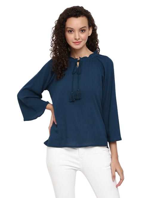 light blue solid regular top - 19267871 - Very Small Image - 1