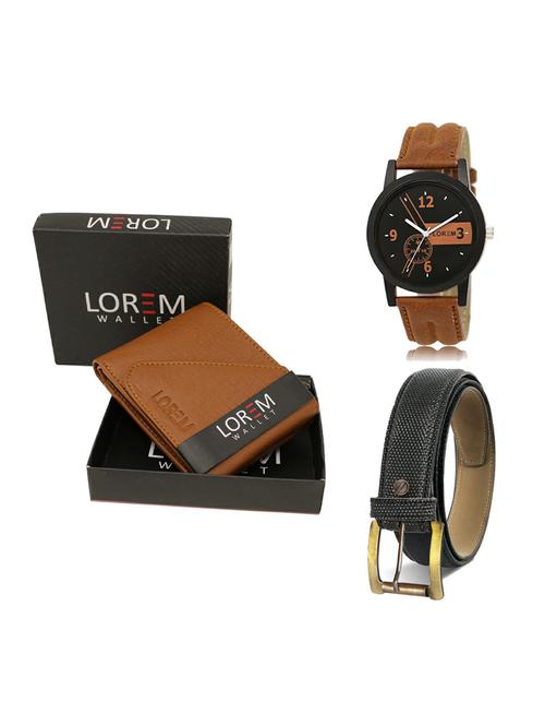 belt, wallet & watch gift combo - 19267950 - Very Small Image - 1