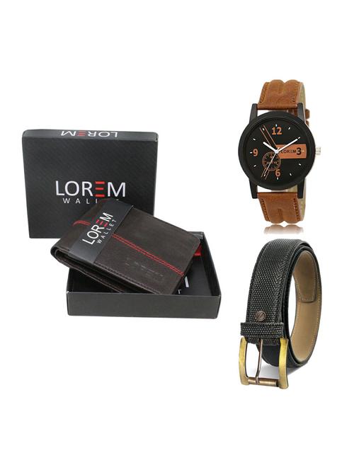 belt, wallet & watch gift combo - 19267955 - Very Small Image - 1
