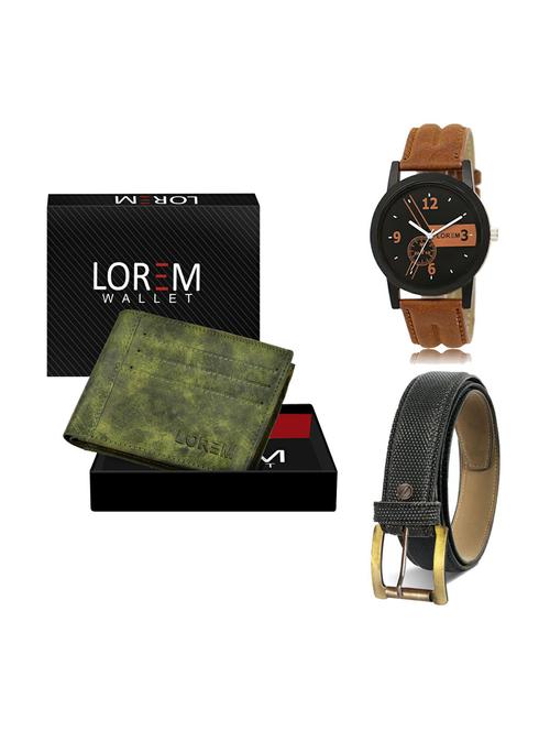 belt, wallet & watch gift combo - 19267965 - Very Small Image - 1