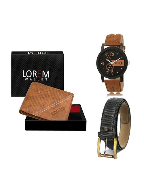 belt, wallet & watch gift combo - 19267981 - Very Small Image - 1