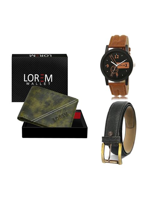 belt, wallet & watch gift combo - 19267982 - Very Small Image - 1