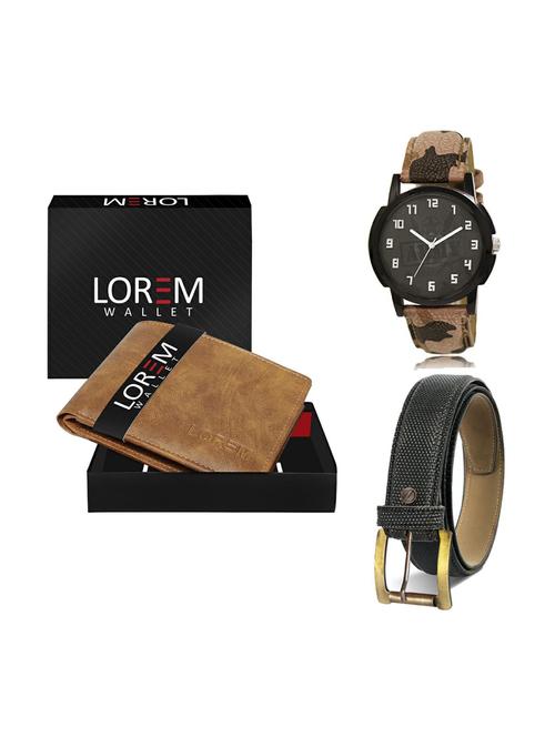 belt, wallet & watch gift combo - 19268051 - Very Small Image - 1