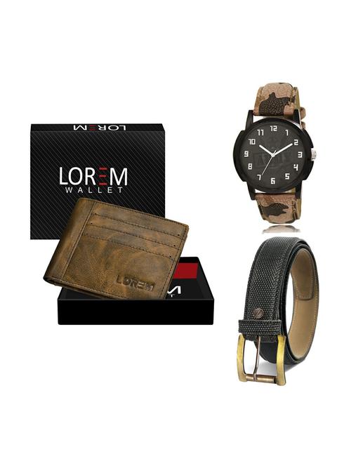 belt, wallet & watch gift combo - 19268057 - Very Small Image - 1