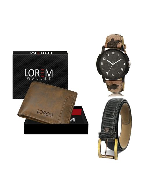 belt, wallet & watch gift combo - 19268062 - Very Small Image - 1