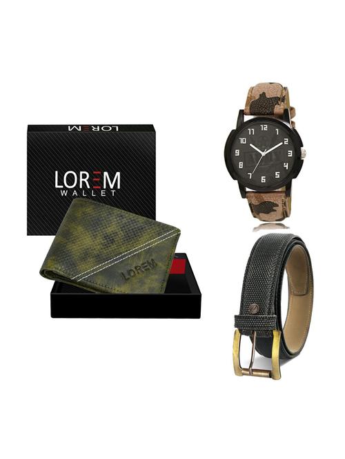 belt, wallet & watch gift combo - 19268072 - Very Small Image - 1