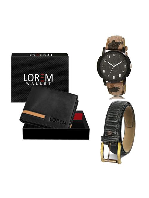 belt, wallet & watch gift combo - 19268080 - Very Small Image - 1