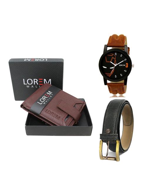 belt, wallet & watch gift combo - 19268092 - Very Small Image - 1
