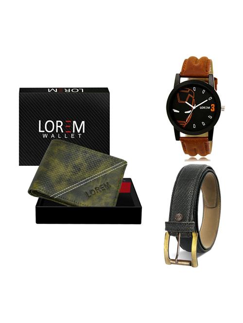 belt, wallet & watch gift combo - 19268117 - Very Small Image - 1
