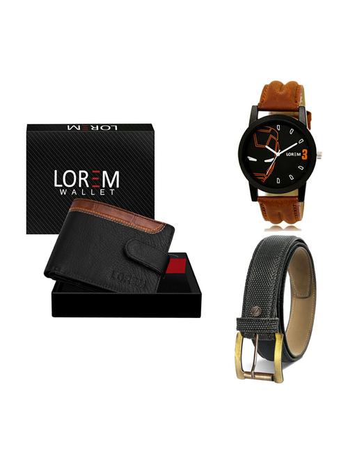belt, wallet & watch gift combo - 19268128 - Very Small Image - 1