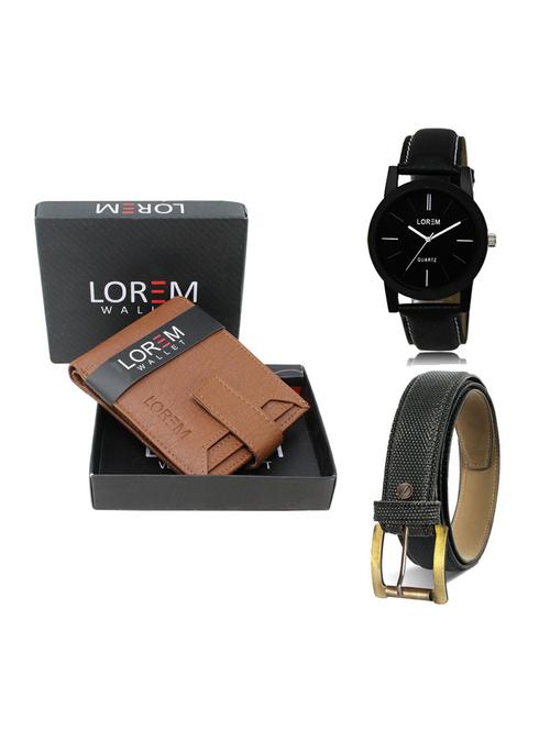 belt, wallet & watch gift combo - 19268138 - Very Small Image - 1