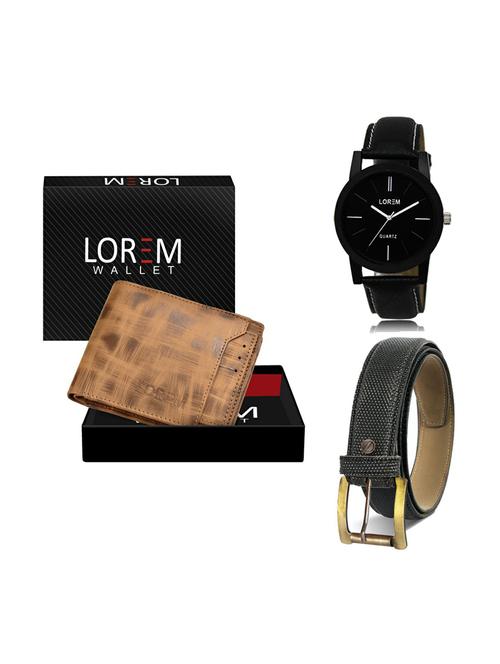belt, wallet & watch gift combo - 19268149 - Very Small Image - 1