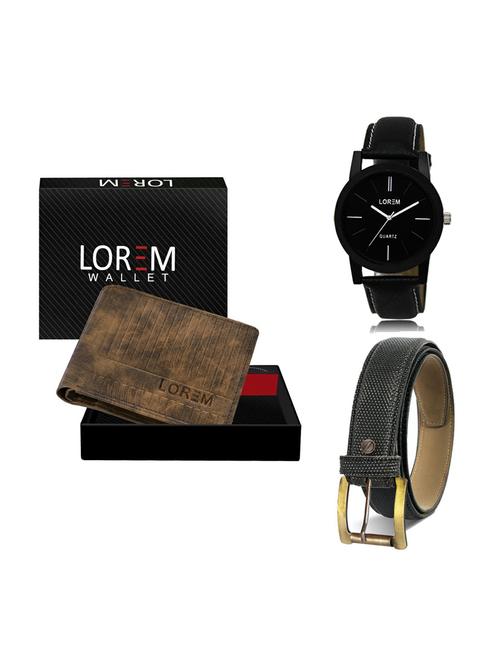 belt, wallet & watch gift combo - 19268156 - Very Small Image - 1
