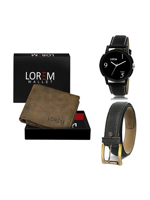 belt, wallet & watch gift combo - 19268198 - Very Small Image - 1