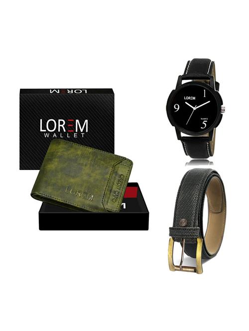 belt, wallet & watch gift combo - 19268200 - Very Small Image - 1
