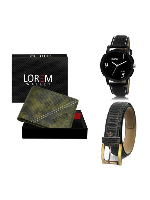 belt, wallet & watch gift combo - 19268207 - Very Small Image - 1