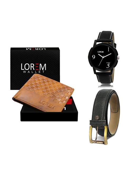 belt, wallet & watch gift combo - 19268210 - Very Small Image - 1