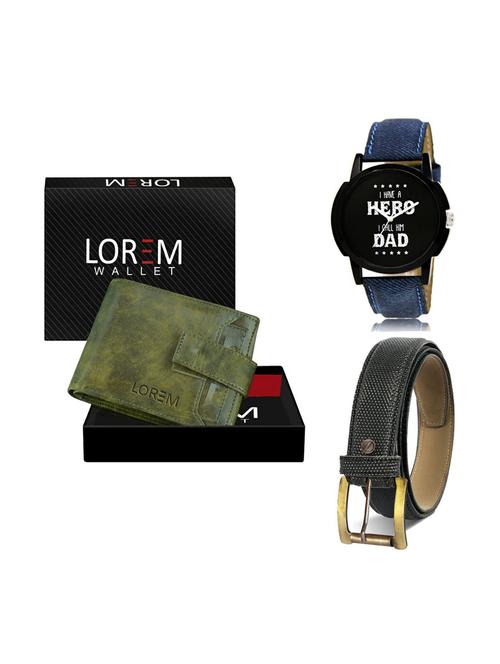 belt, wallet & watch gift combo - 19268240 - Very Small Image - 1
