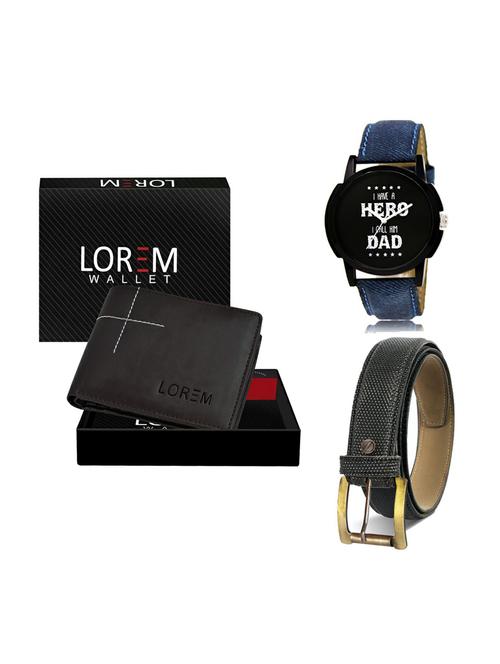belt, wallet & watch gift combo - 19268259 - Very Small Image - 1