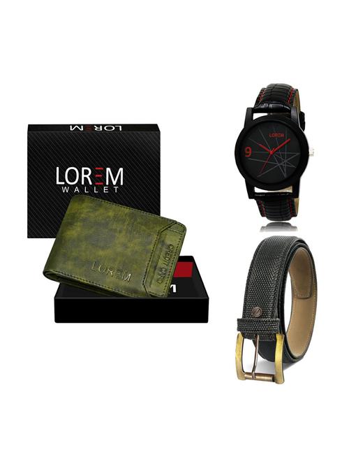 belt, wallet & watch gift combo - 19268290 - Very Small Image - 1