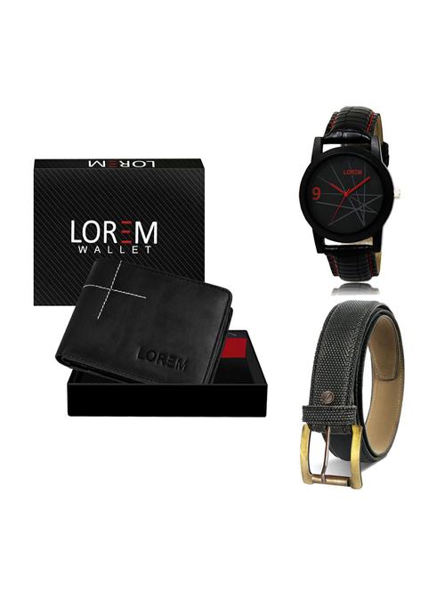 belt, wallet & watch gift combo - 19268303 - Very Small Image - 1