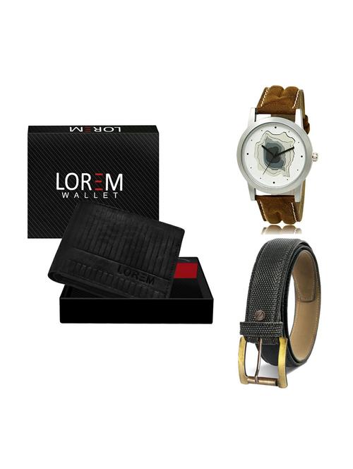 belt, wallet & watch gift combo - 19268339 - Very Small Image - 1