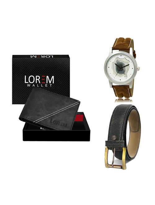 belt, wallet & watch gift combo - 19268343 - Very Small Image - 1