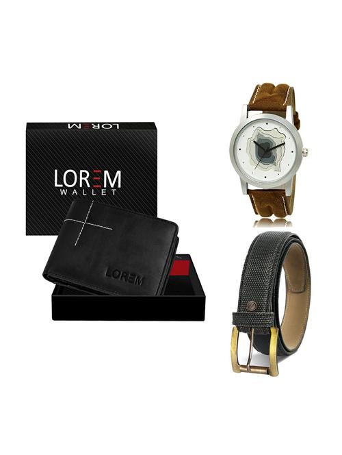 belt, wallet & watch gift combo - 19268348 - Very Small Image - 1