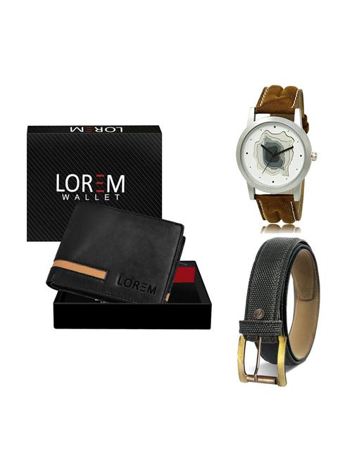 belt, wallet & watch gift combo - 19268350 - Very Small Image - 1