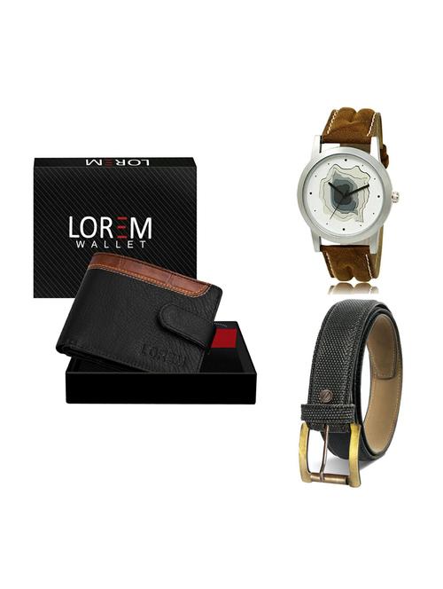 belt, wallet & watch gift combo - 19268353 - Very Small Image - 1