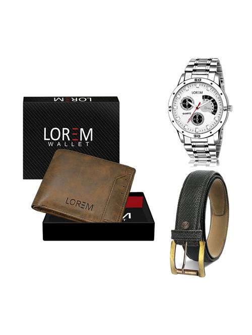 belt, wallet & watch gift combo - 19268377 - Very Small Image - 1