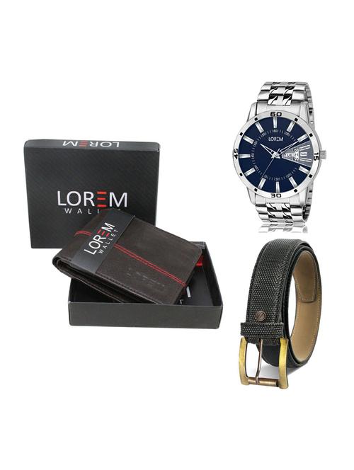 belt, wallet & watch gift combo - 19268405 - Very Small Image - 1