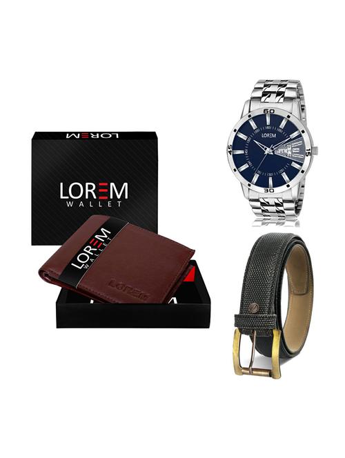 belt, wallet & watch gift combo - 19268412 - Very Small Image - 1
