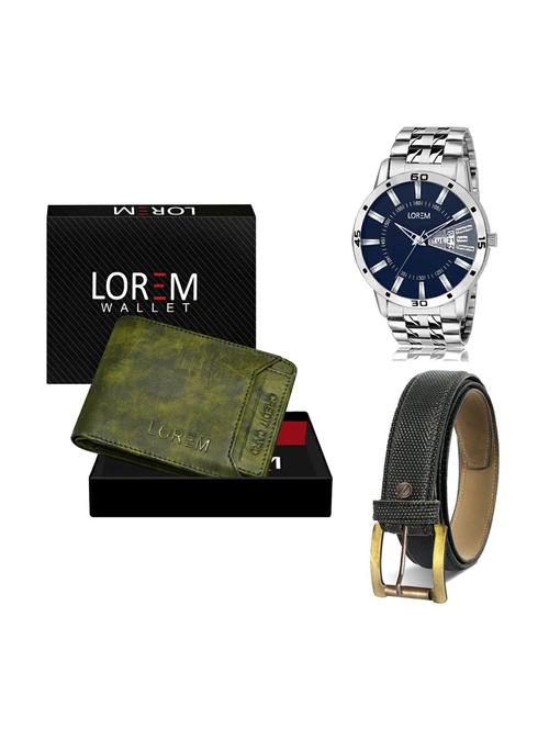 belt, wallet & watch gift combo - 19268425 - Very Small Image - 1