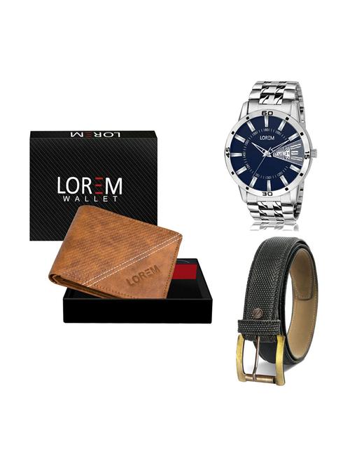 belt, wallet & watch gift combo - 19268431 - Very Small Image - 1