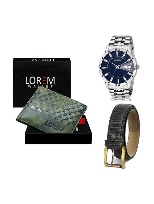 belt, wallet & watch gift combo - 19268436 - Very Small Image - 1