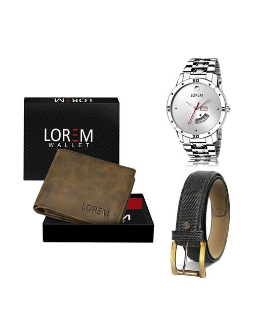 belt, wallet & watch gifts combo - 19268468 - Very Small Image - 1