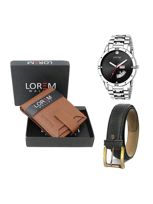 belt, wallet & watch gifts combo - 19268498 - Very Small Image - 1