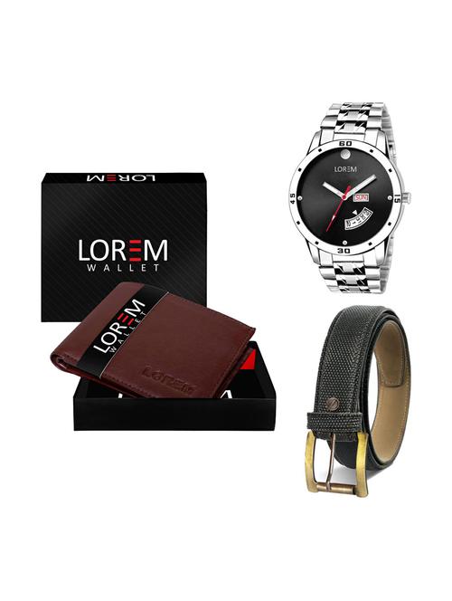 belt, wallet & watch gifts combo - 19268502 - Very Small Image - 1