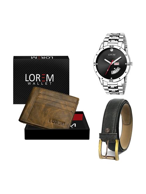 belt, wallet & watch gifts combo - 19268507 - Very Small Image - 1