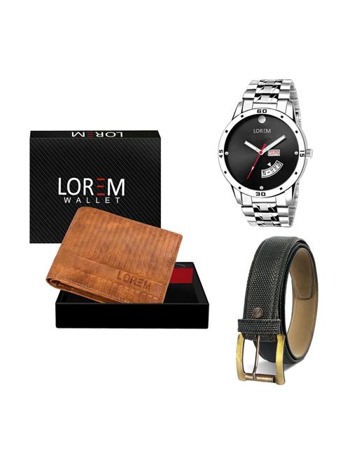 belt, wallet & watch gifts combo - 19268517 - Very Small Image - 1