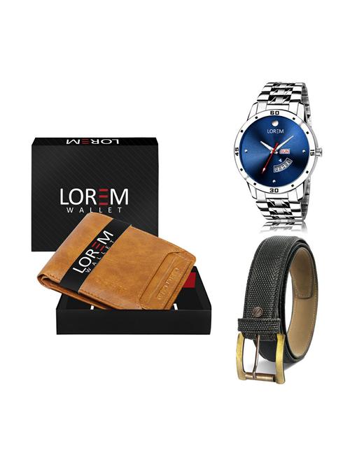 belt, wallet & watch gifts combo - 19268539 - Very Small Image - 1