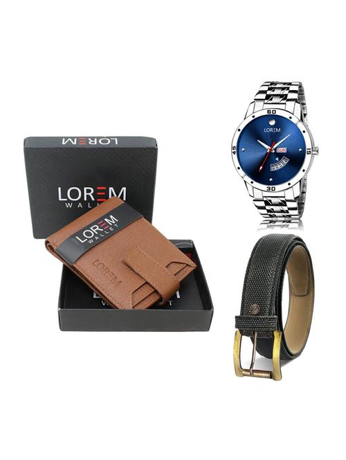 belt, wallet & watch gifts combo - 19268543 - Very Small Image - 1