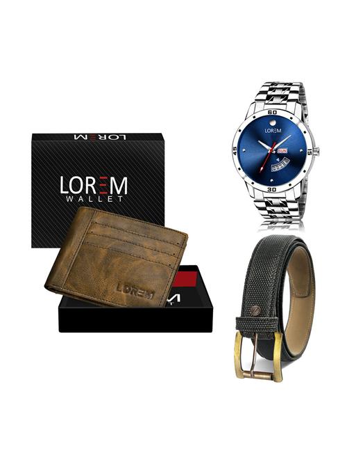 belt, wallet & watch gifts combo - 19268552 - Very Small Image - 1