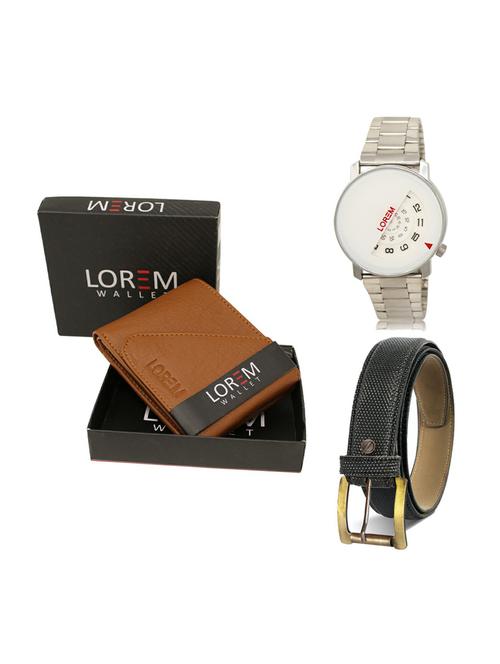 belt, wallet & watch gift combo - 19268580 - Very Small Image - 1