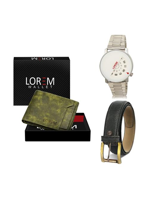 belt, wallet & watch gift combo - 19268594 - Very Small Image - 1
