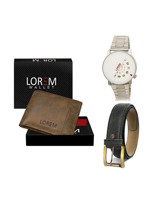 belt, wallet & watch gift combo - 19268602 - Very Small Image - 1